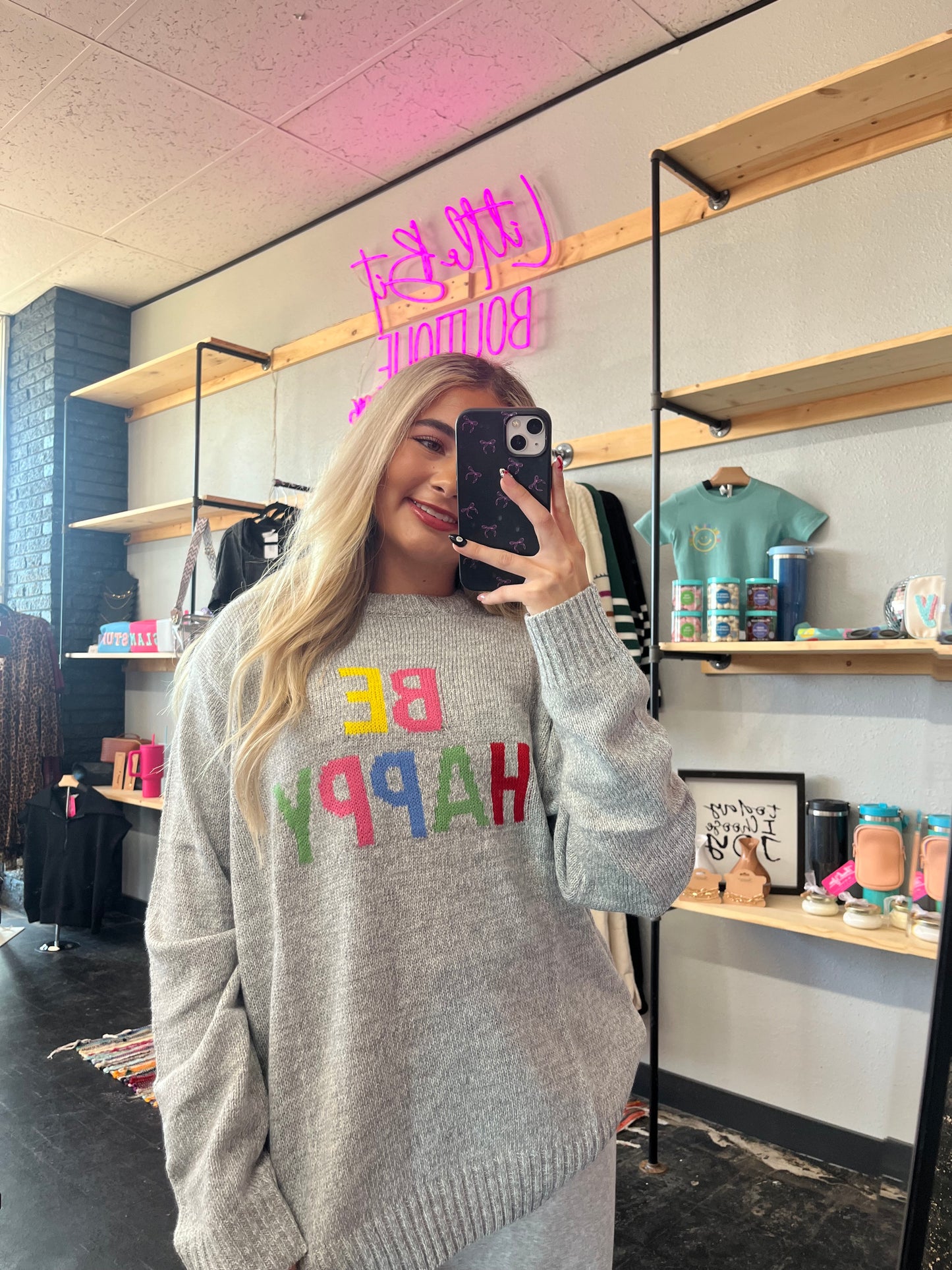 BE HAPPY Pullover
