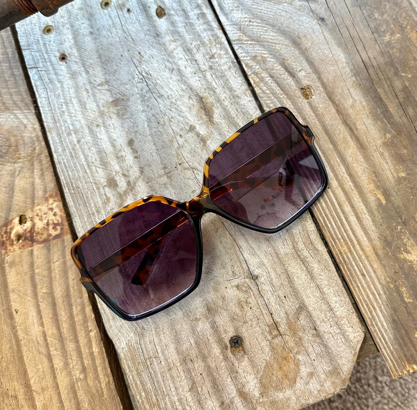 Black Fade Leopard Sunglasses