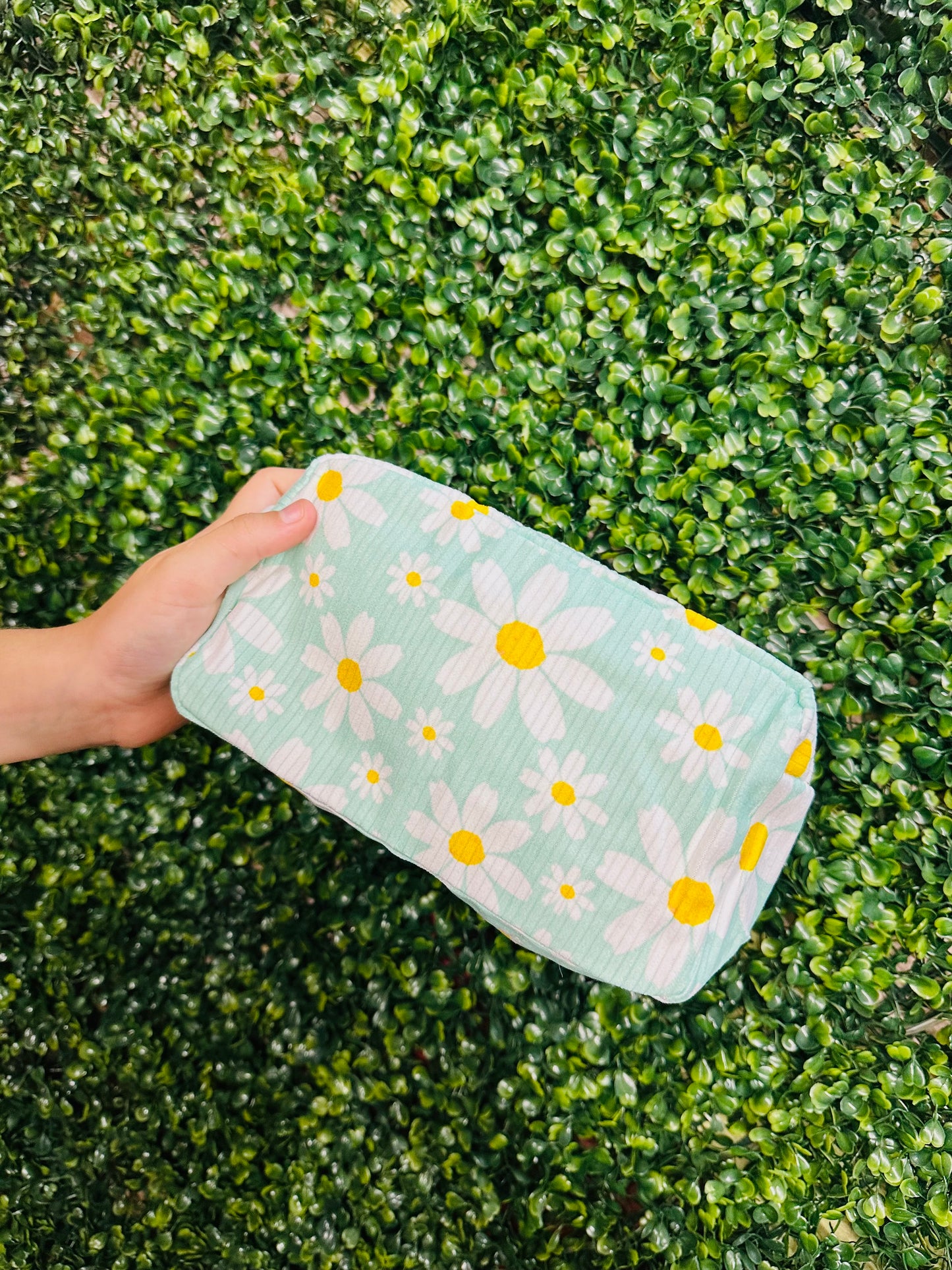 Daisy Corduroy Cosmetic Bag