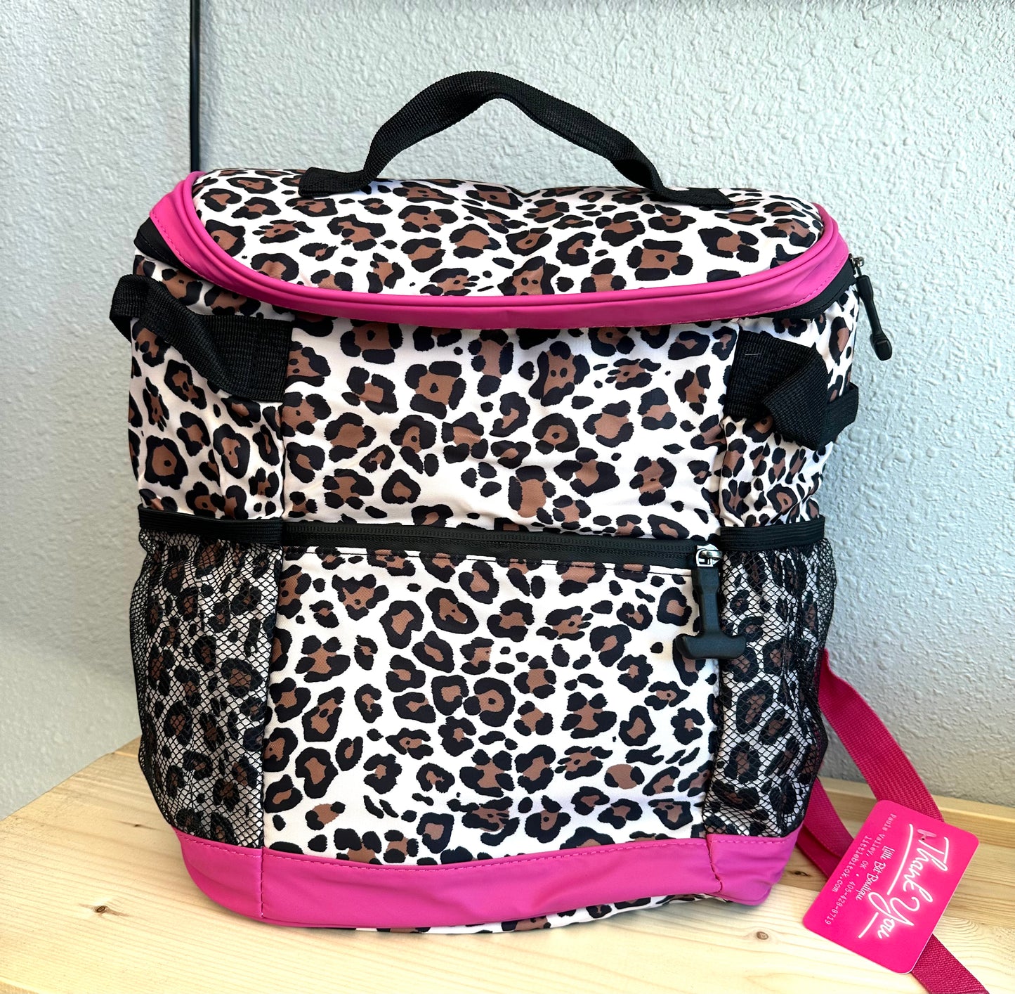 Backpack Cooler - Brown Leopard